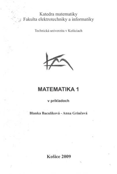 Matematika 1 v príkladoch 