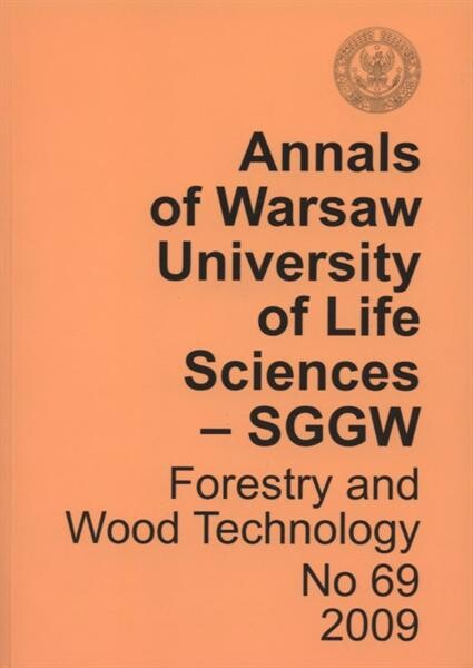 Annals of Warsaw University of Life Sciences - SGGW.