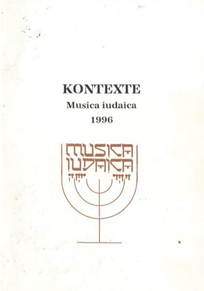 Kontexte : Musica iudaica 1996 : Bericht über die internationale Konferenz Praha 30.-31.10.1996