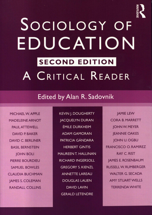 Sociology of education : a critical reader
