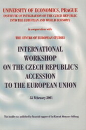 International workshop on the Czech Republic's accesion to the European Union : 23 February 2001