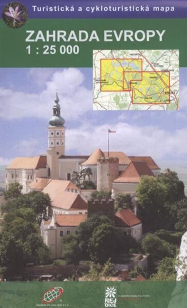 Zahrada Evropy turistická a cykloturistická mapa 1:25 000