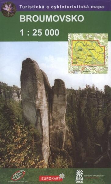 Chráněná krajinná oblast Broumovsko turistická mapa 1:25 000