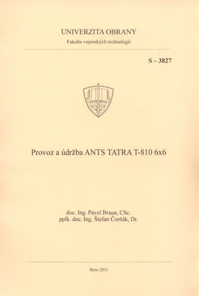 Provoz a údržba ANTS Tatra T-810 6x6