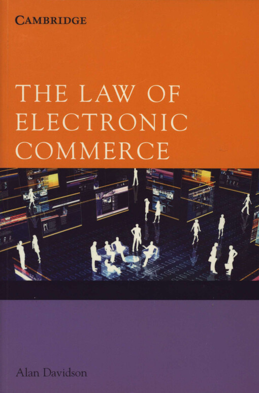 The Law of Electronic Commerce