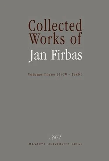 Collected works of Jan Firbas, 3. díl