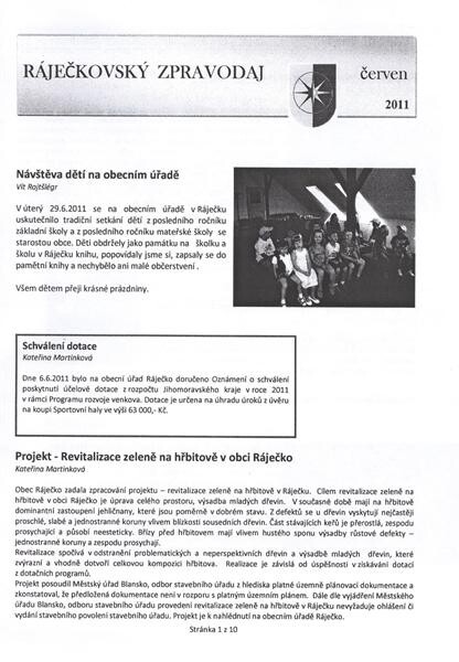 Ráječkovský zpravodaj