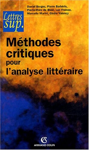 Méthodes critiques pour l'analyse littéraire