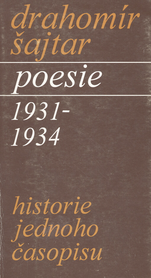 Poesie 1931-1934: historie jednoho časopisu
