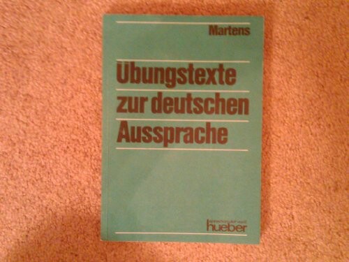 Ãœbungstexte zur Deutschen Aussprache