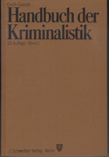 Handbuch der Kriminalistik (German Edition)