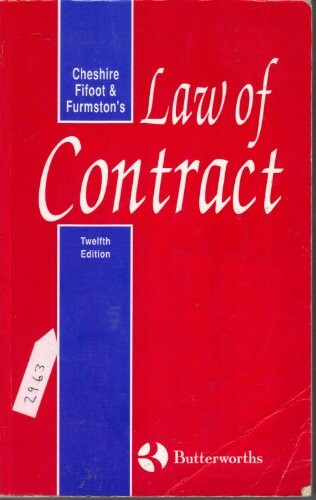 Cheshire, fifoot and furmston's law of contract