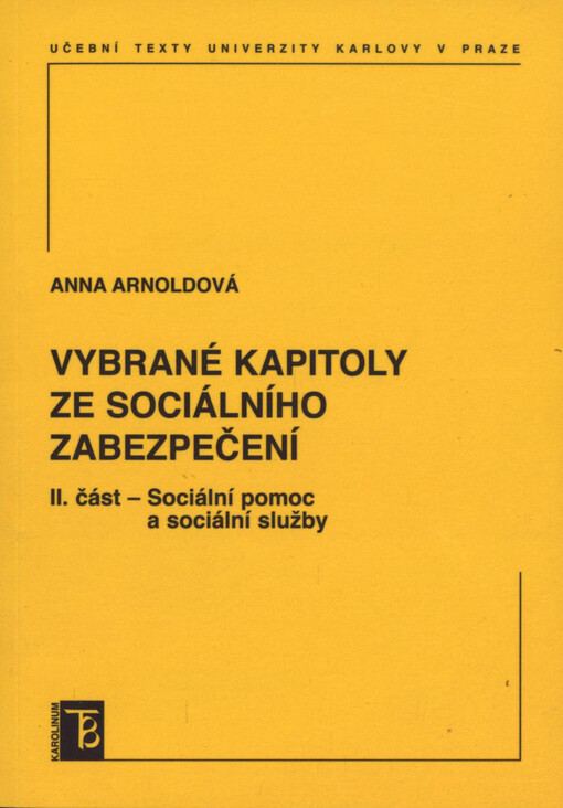 Vybrané kapitoly ze sociálního zabezpečení, 2. díl