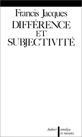 Différence et subjectivité : anthropologie d'un point de vue relationnel