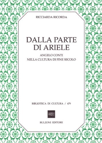 Dalla parte di Ariele : Angelo Conti nella cultura di fine secolo