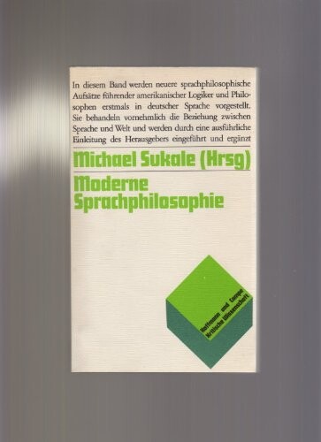 Moderne Sprachphilosophie (Kritische Wissenschaft) (German Edition)