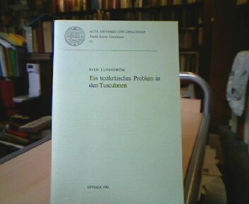 Ein textkritisches Problem in den Tusculanen (Acta Universitatis Upsaliensis) (German Edition)