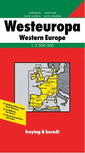 Západní Evropa Západná Európa : automapa = Westeuropa : autokarte = Western Europe : road-map : 1:2 000 000
