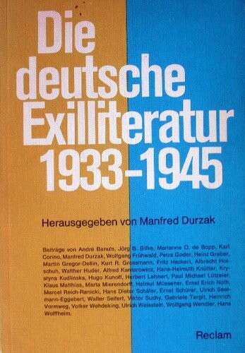 Die deutsche Exilliteratur 1933-1945