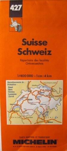 Michelin Country Map: Switzerland (Michelin Main Road Maps) (French Edition)