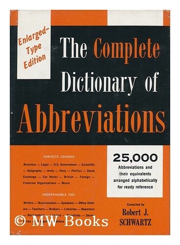 The complete dictionary of abbreviations