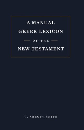 Manual Greek Lexicon of the New Testament