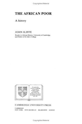 The African poor :a history