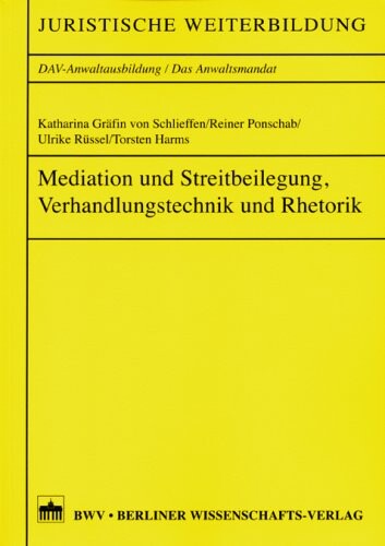 Mediation und Streitbeteiligung, Verhandlungstechnik und Rhetorik