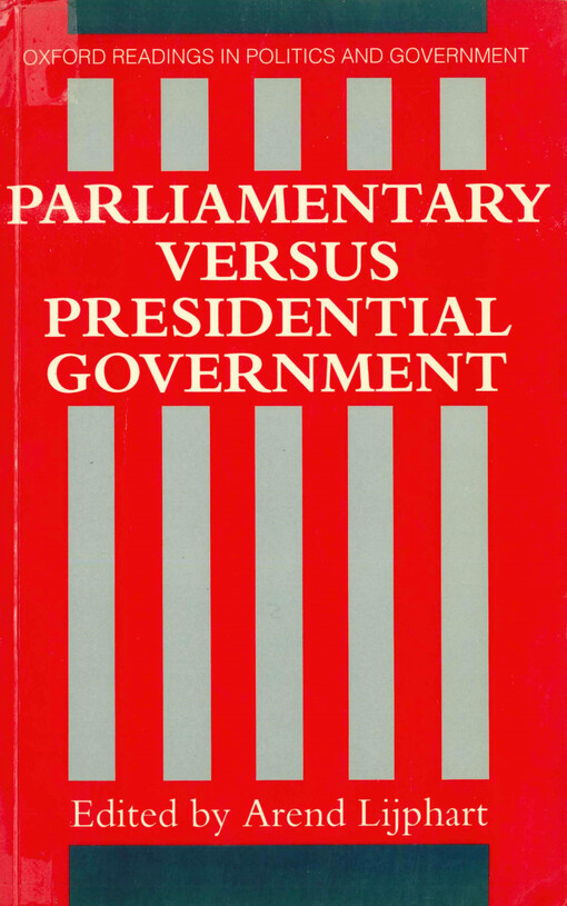 Parliamentary versus presidential government