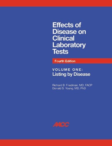 Effects of disease on clinical laboratory tests.Volume 1,Listing by test