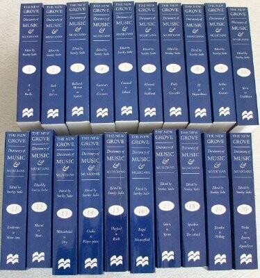 The New Grove Dictionary of Music and Musicians (20 Volume Set)