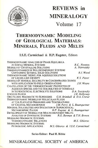 Thermodynamic modeling of geological materials : mineral, fluids and melts