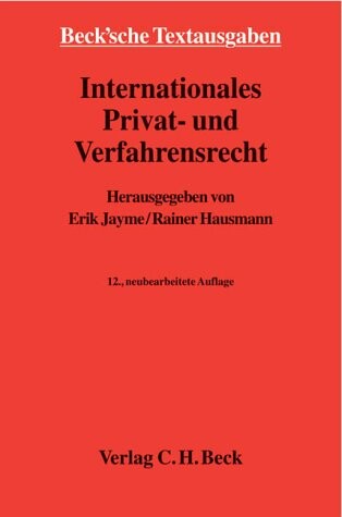 Internationales Privat- und Verfahrensrecht.
