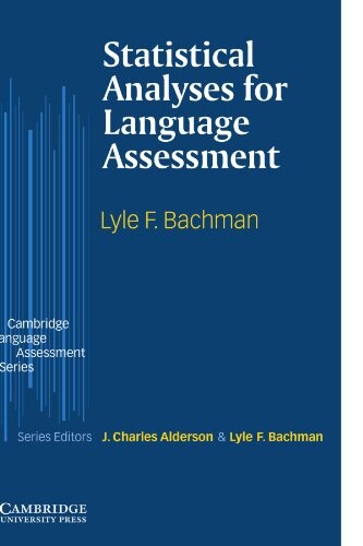Statistical analyses for language assessment