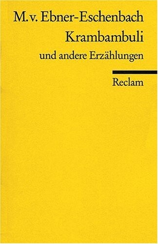 Krambambuli und andere Erzählungen