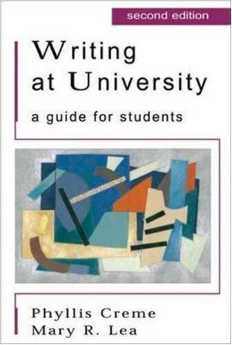 Writing at University. A Guide for Students