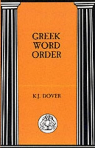 Greek Word Order (BCP Advanced Language) (Bcp Advanced Language S.)