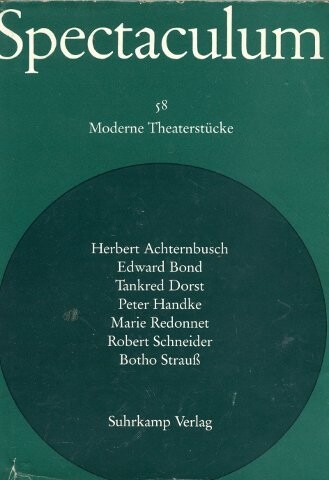 Spectaculum. Sieben moderne Theaterstücke und Materialien.