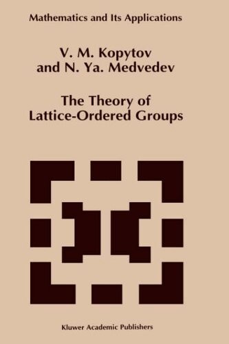 The Theory of Lattice-Ordered Groups (Mathematics and Its Applications)