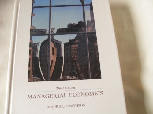 Managerial Economics (Irwin publications in economics)