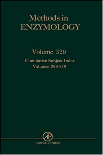 Methods in enzymology : cumulative subject index. Volumes 290-319