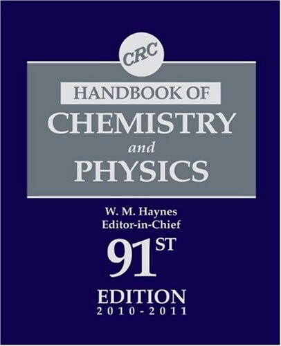 CRC Handbook of Chemistry and Physics, 91st Edition (CRC Handbook of Chemistry & Physics)