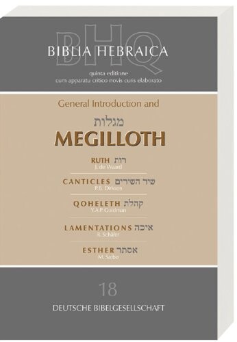 Biblia Hebraica Quinta: General Introduction And Megilloth (Spanish Edition)