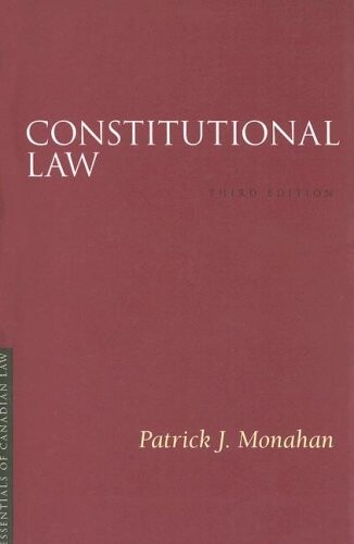 Constitutional Law (Essentials of Canadian Law)