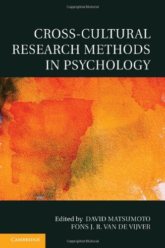 Cross-cultural research methods in psychology