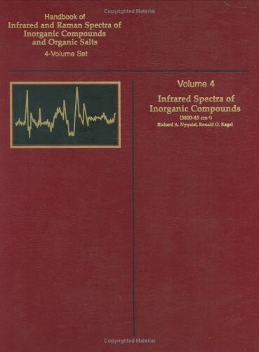 Handbook of Infrared and Raman Spectra of Inorganic Compounds and Organic Salts, Four-Volume Set: Infrared Spectra of Inorganic Compounds (3800-45cm-1)