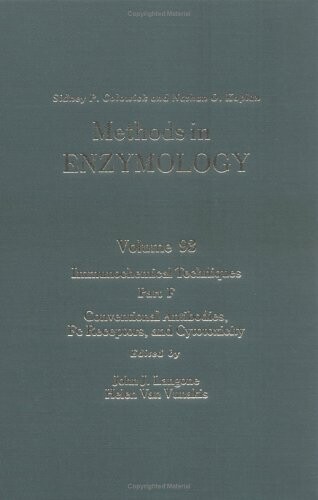Immunochemical Techniques, Part F: Conventional Antibodies, Fc Receptors, and Cytotoxicity, Volume 93: Volume 93: Immunochemical Techniques Part F (Methods in Enzymology)