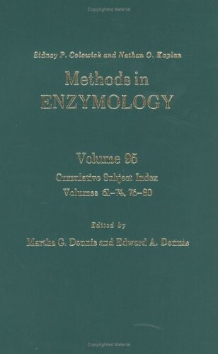Methods in Enzymology, Volume 95: Cumulative Subject Index, Volumes 61-74, 76-80