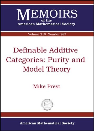 Definable additive categories :purity and model theory