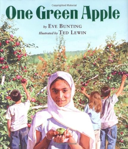 One green apple